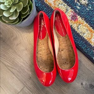 Marc by Marc Jacobs Red Patent Leather Ballet Flat